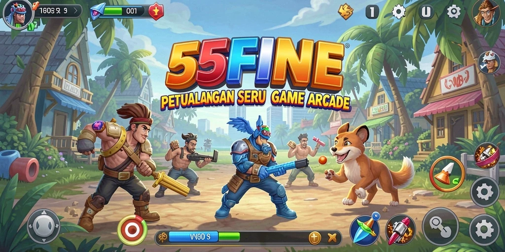 Tampilan menarik gameplay 55FIVE dengan aksi seru.
