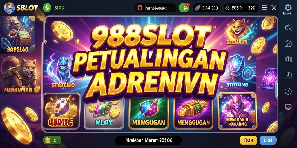 Tampilan gameplay mendebarkan dalam 988SLOT yang menggugah semangat.