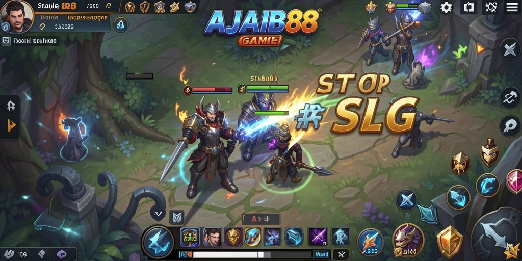 Tampilan gameplay AJAIB88 dengan strategi menawan dan pertempuran seru.