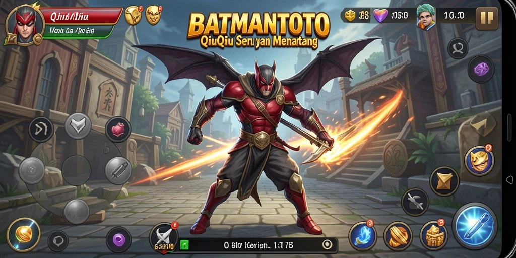 Screenshot menunjukkan serunya gameplay QiuQiu di BATMANTOTO.