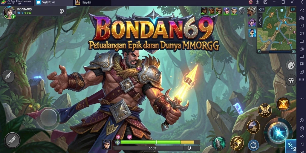 Tangkapan layar utama BONDAN69 menunjukkan aksi seru dalam petualangan MMORPG.