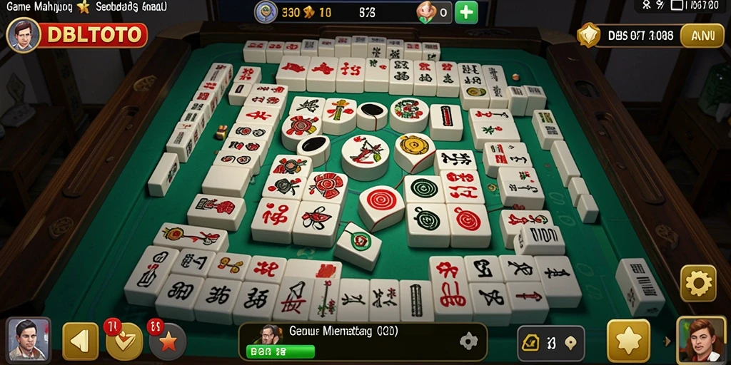 Screenshot gameplay <strong>DBLTOTO</strong> menampilkan aksi seru pemain dalam mengatasi tantangan Mahjong.