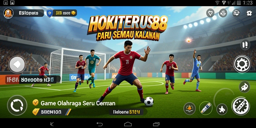Tampilan menarik dari gameplay HOKITERUS88 yang penuh aksi olahraga.