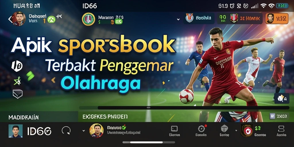 Tampilan utama ID66 dengan berbagai opsi taruhan olahraga.