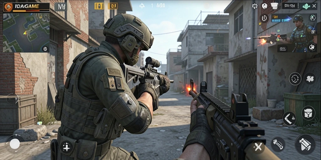 Gameplay mendebarkan dengan grafis tajam dan pertempuran intens.