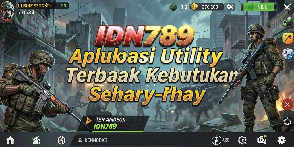 Screenshot utama IDN789 menampilkan antarmuka aplikasi Utility yang intuitif.