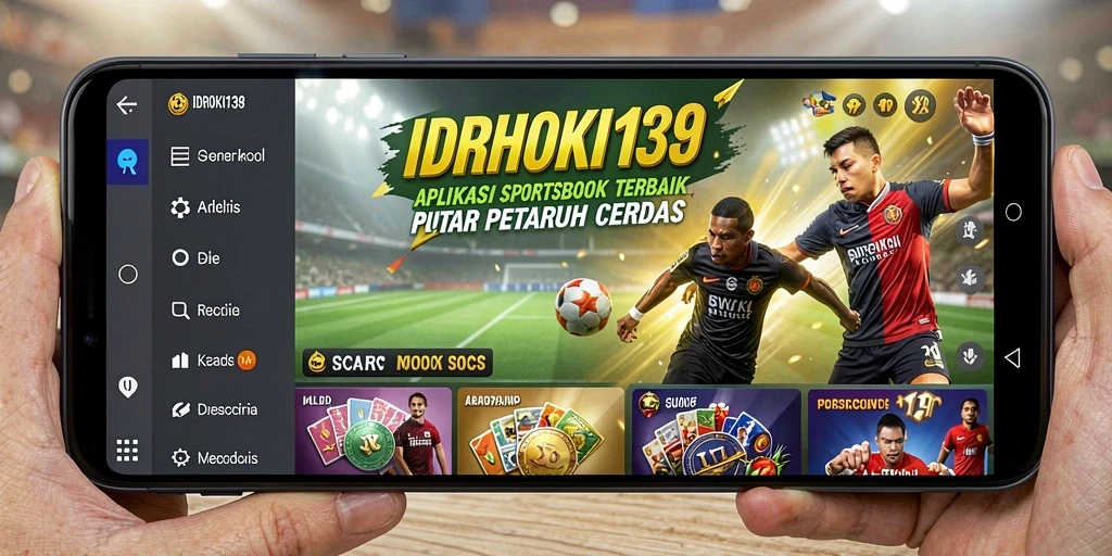 Tampilan antarmuka pengguna aplikasi Sportsbook IDRHOKI138 yang menarik.