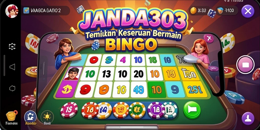 Tampilan screenshot game JANDA303 dengan gameplay seru Bingo.