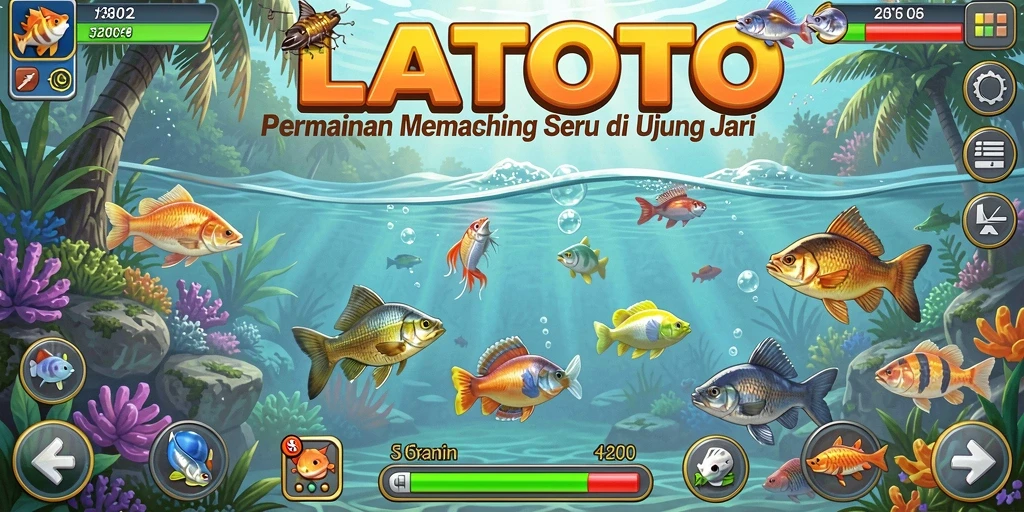 Tangkapan ikan yang menakjubkan dalam gameplay LATOTO.