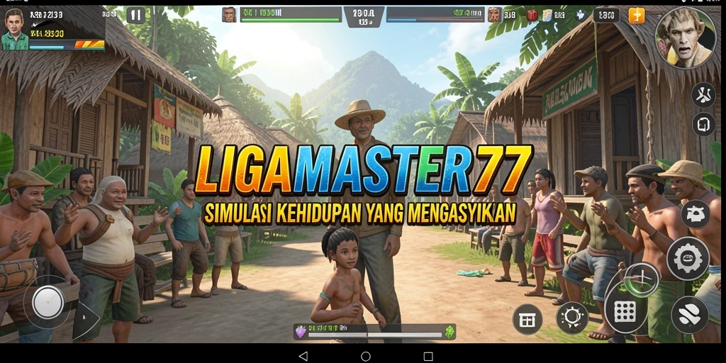 Tampilan gameplay menarik dari LIGAMASTER77 di dunia simulasi.