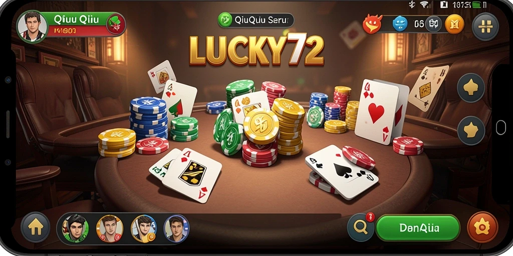 Tampilan gameplay seru dan interaktif dari LUCKY72.