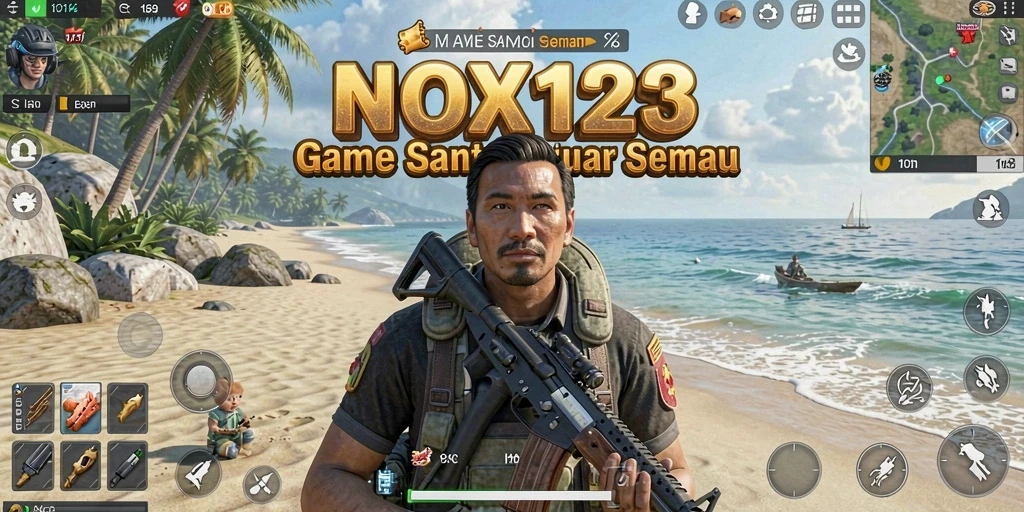 Tampilan gameplay menarik dari NOX123 yang menyenangkan.