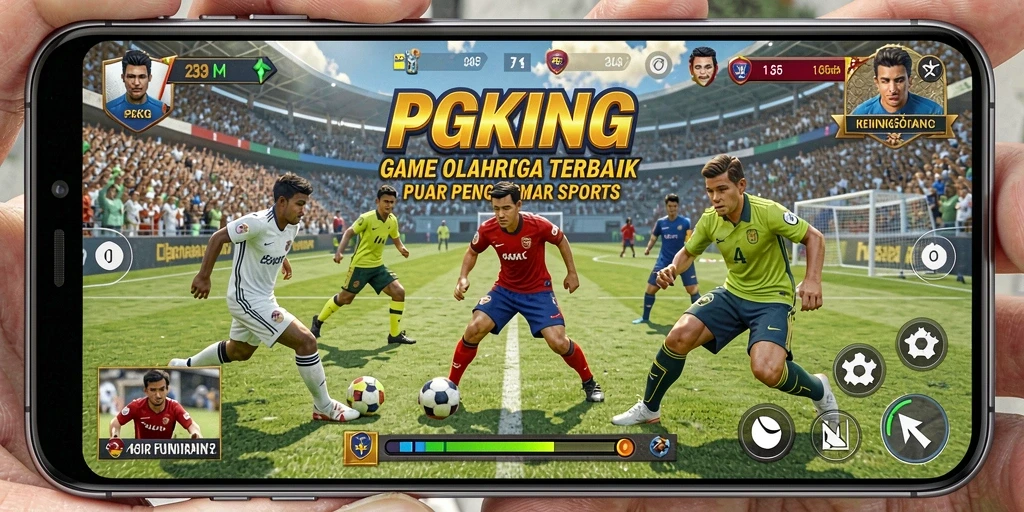 Screenshot PGKING menampilkan serunya gameplay olahraga yang mendebarkan.