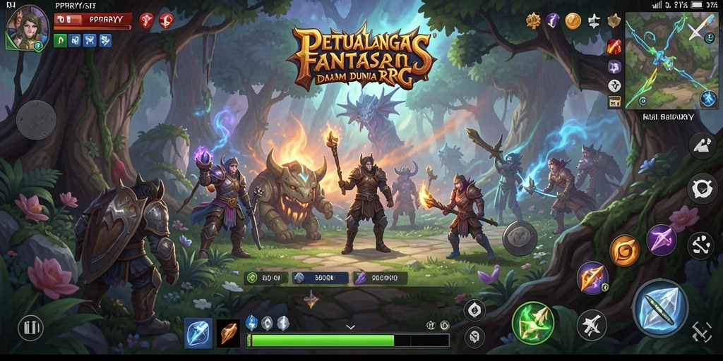 Tangkapan layar dari gameplay <strong>PPRRYY</strong> yang menunjukkan pertarungan epik dalam dunia RPG.