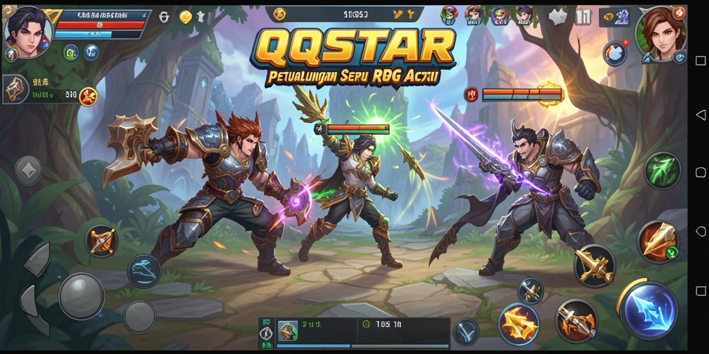 Tampilan mendebarkan dari pertempuran mendalam di QQSTAR.