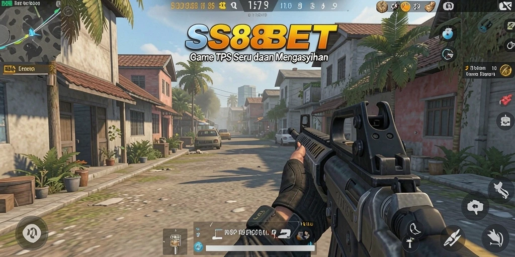 Tangkapan layar utama SS88BET menampilkan momen seru dalam gameplay TPS.