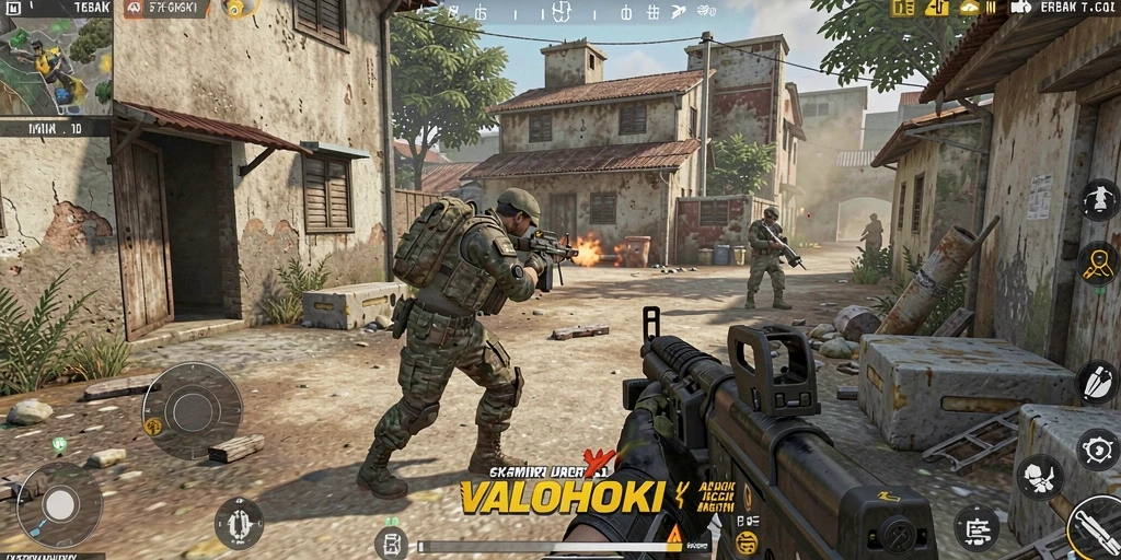 Gameplay VALOHOKI yang intens dan menegangkan.